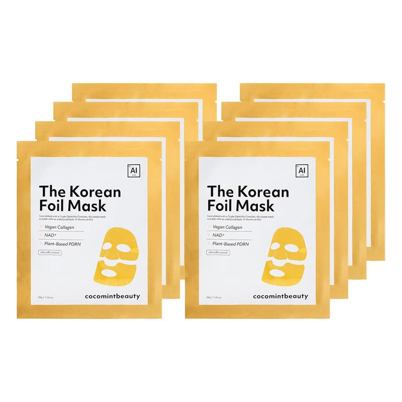 Cocomintbeauty - the Korean Foil Mask | INSULATING SHEET MASK BOOSTS ABSORPTION of ANTI-AGING SERUM, COLLAGEN, NAD+, PDRN