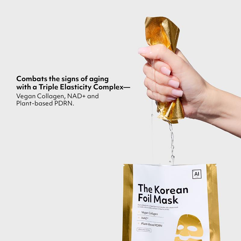 Cocomintbeauty - the Korean Foil Mask | INSULATING SHEET MASK BOOSTS ABSORPTION of ANTI-AGING SERUM, COLLAGEN, NAD+, PDRN