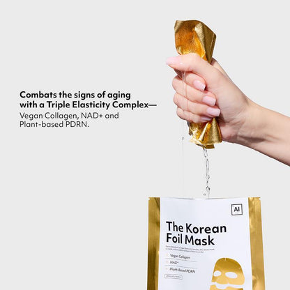 Cocomintbeauty - the Korean Foil Mask | INSULATING SHEET MASK BOOSTS ABSORPTION of ANTI-AGING SERUM, COLLAGEN, NAD+, PDRN