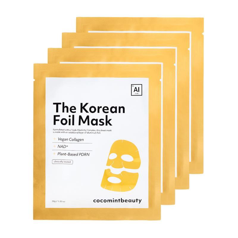 Cocomintbeauty - the Korean Foil Mask | INSULATING SHEET MASK BOOSTS ABSORPTION of ANTI-AGING SERUM, COLLAGEN, NAD+, PDRN