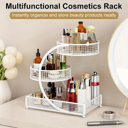 Makeup Organizer for Vanity,Spacious Cosmetic Storage for Dresser Vanity and Bathroom Countertop, Beauty Holder for Lipstick Skincare Makeuporganizer Jewelry Organizer