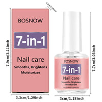 BOSNOW 7-In-1 Nail Care Oil - Smooths Brightens Moisturizes 16Ml/0.54Fl.Oz for Healthy Nails Professional Multi-Benefit Treatment