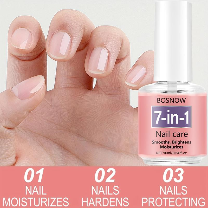 BOSNOW 7-In-1 Nail Care Oil - Smooths Brightens Moisturizes 16Ml/0.54Fl.Oz for Healthy Nails Professional Multi-Benefit Treatment