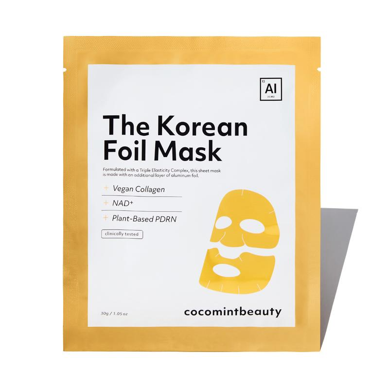 Cocomintbeauty - the Korean Foil Mask | INSULATING SHEET MASK BOOSTS ABSORPTION of ANTI-AGING SERUM, COLLAGEN, NAD+, PDRN